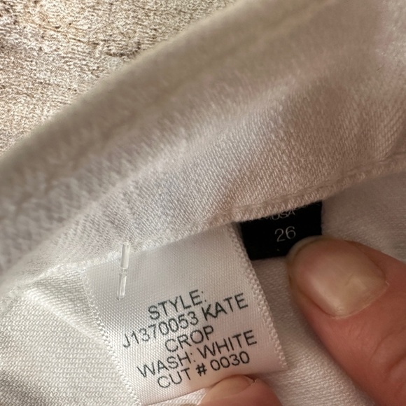 Veronica Beard Kate Crop Denim Jeans White Stretch Skinny Mid-Rise Women Sz 26 - Picture 13 of 13